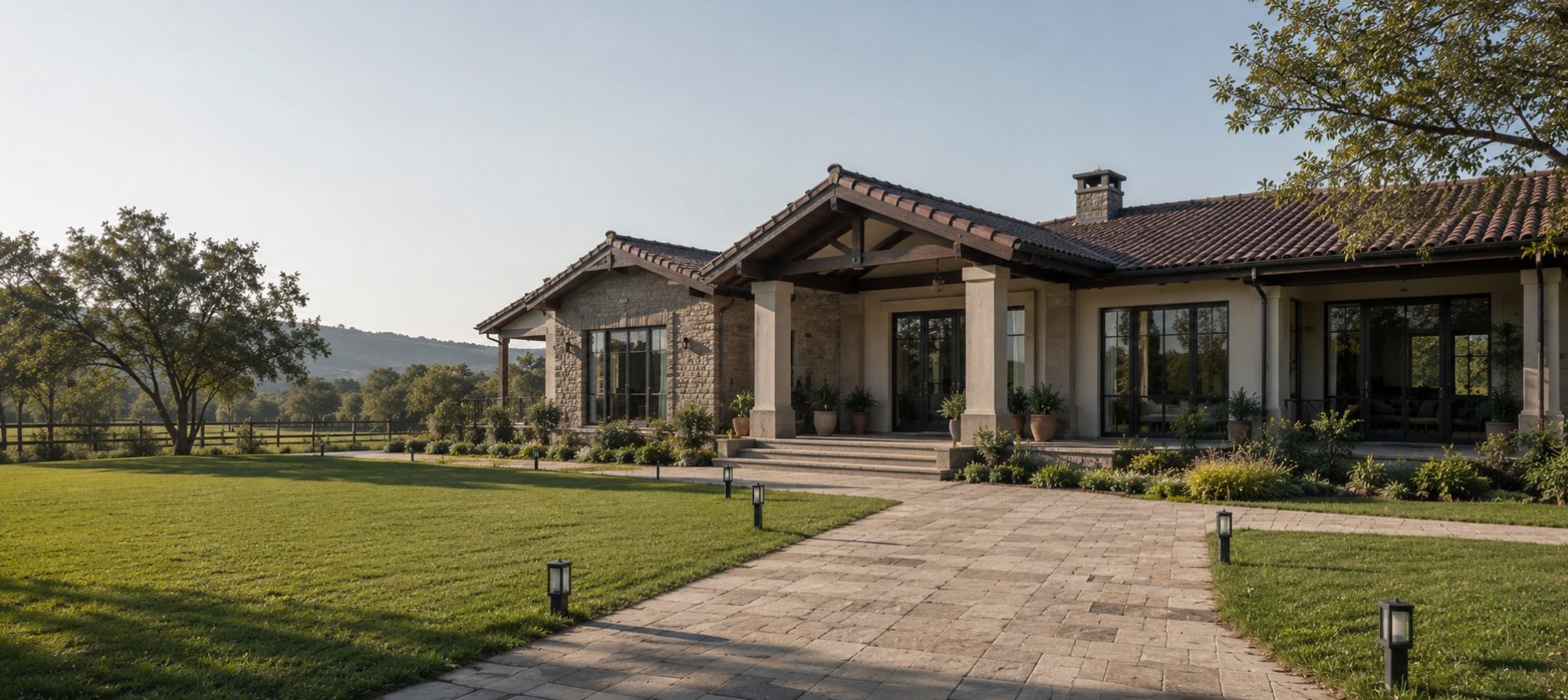 We can build modern farmhouses that embrace nature while still offering luxurious living
